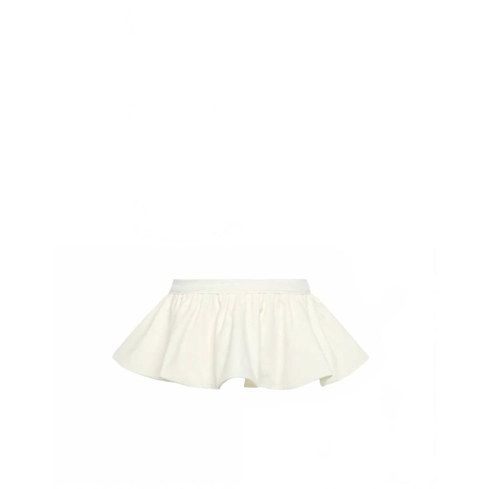 NEW LIA SAHARA women's reversible ruffle belt in ivory
